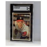 1953 Bowman Color SGC 1 #99 Warren Spahn HOF