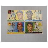 1955 Topps (4 Diff - #78,#79,#82,#83) Set Break