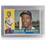 1960 Topps Hank Aaron #300 (Creased on bottom)