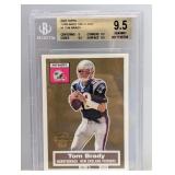 2005 Tom Brady Topps Turn Back The Clock BGS 9.5