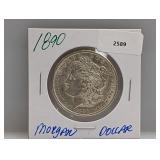 1890 90% Silver Morgan $1 Dollar