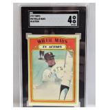 1972 Topps #50 Willie Mays In Action SGC 4