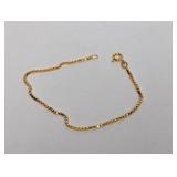 7" Vermeil/.925 Sterl Box Chain Bracelet