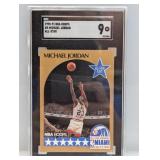 1990-91 NBA Hoops Michael Jordan All Star 5 SGC 9