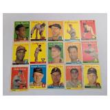 1958 Topps Baseball (15 Different - #2 - #17)