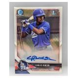 2018 Bowman Chrome Prospect Carlos Rincon Auto