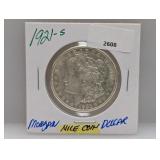 1921-S 90% Silver Morgan $1 Dollar