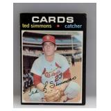 1971 Topps Ted Simmons 117 Rookie Card/HOF/Clean