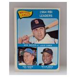 1965 Topps 1964 Rbi Leaders 6 Ken Boyer Mays Etc