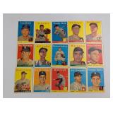 1958 Topps Baseball (15 Different - #189 - #204)