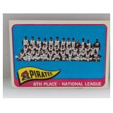 1965 Topps Pirates Team 6th Place NL #209