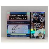 2005 Antonio Gates Blue American Heroes Auto /100