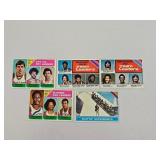 1975-76 Topps 5 Diff HOF/Stars W/#126 Jabbar