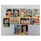 1961 Topps Baseball (11 Different Cards)