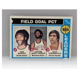 1974-75 Topps FG Leaders Jabbar HOF Bucks/Lakers