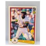 1982 Donruss #113 Ricky Henderson