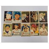 1952 Topps Baseball 10 Different Low Grade