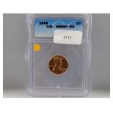 ICG 1958 MS66RD Wheat Cent