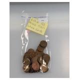 Roll (50) Mixed 1930s Wheat Cents