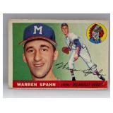 1955 Topps Warren Spahn 31 HOF