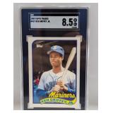 1989 Topps Traded Ken Griffey Jr RC #41T SGC 8.5