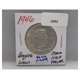 1946 90% Silv Booker T Wash Comm Half $1