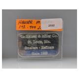 1oz .999 Silv Hauser Miller Art Bar