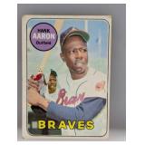 1969 Topps #100 Hank Aaron HOF Braves PSB