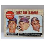 1968 Topps RBI Ldrs Yastrzemski/Killebrew/Robinson