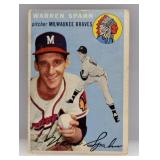 1954 Topps Warren Spahn 20 Hof