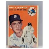 1954 Topps Billy Martin 13 Crease