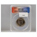 ANACS 2009-P MS67 Tyler $1 Dollar