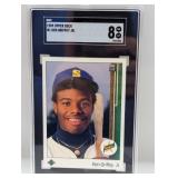 1989 Upper Deck Ken Griffey Jr RC #1 SGC 8