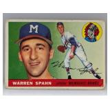 1955 Topps Warren Spahn 31 Hof