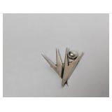 .950 Sterling Janiye Modernist Brooch