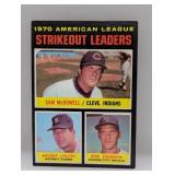 1971 Topps 1970 AL Strikeout Leaders 71