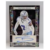 Trevon Diggs 9/20 2024 Leaf Sports Heroes Auto