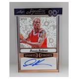 Dennis Rodmanï¿½9/10 2024 Leaf Sports Heroes Auto