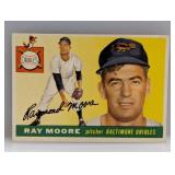 1955 Topps Baseball HN #208 Ray Moore (Orioles)