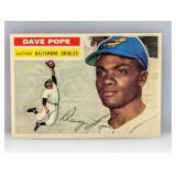 1956 Topps Baseball #154 Dave Pope (Orioles)