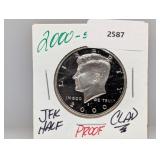 2000-S PF JFK Half $1 Dollar