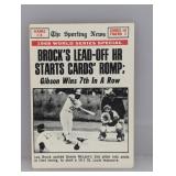 1969 Topps The Sporting News Lou Brock #165