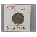 1883 V Nickel