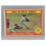 1960 Topps World Series Mantle Slams 2 Homers #307