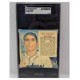 1955 Redman Tobacco Nl-3 Gil Hodges SGC Authentic