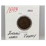 1893 Indian Head Penny