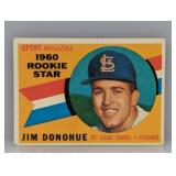 1960 Topps Rookie Star Jim Donohue #124