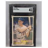 1957 Topps Gil Hodges #80 SGC 4