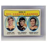 1970-71 Topps Hockey Nhl Assists Leaders Bobby Orr