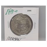 1891-O 90% Silver Morgan $1 Dollar